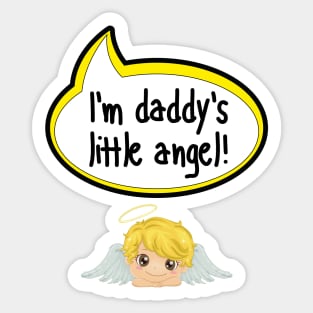 I'm Daddy's Little Angel - Baby Shower Gift Sticker